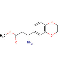 618109-34-5 methyl 3-amino-3-(2,3-dihydro-1,4-benzodioxin-6-yl)propanoate chemical structure