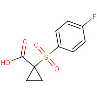 1155116-14-5 1-(4-fluorophenyl)sulfonylcyclopropane-1-carboxylic acid chemical structure