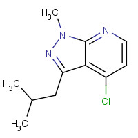 1207175-13-0 4-chloro-1-methyl-3-(2-methylpropyl)pyrazolo[3,4-b]pyridine chemical structure
