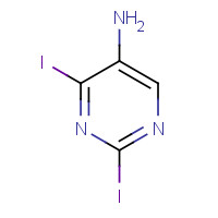 1201924-57-3 2,4-diiodopyrimidin-5-amine chemical structure