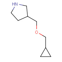 1063734-02-0 3-(cyclopropylmethoxymethyl)pyrrolidine chemical structure