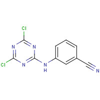 146887-21-0 3-[(4,6-dichloro-1,3,5-triazin-2-yl)amino]benzonitrile chemical structure