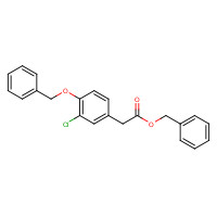 80661-26-3 benzyl 2-(3-chloro-4-phenylmethoxyphenyl)acetate chemical structure