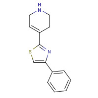 1176017-38-1 4-phenyl-2-(1,2,3,6-tetrahydropyridin-4-yl)-1,3-thiazole chemical structure