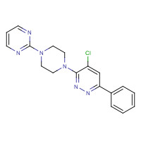 886208-70-4 4-chloro-6-phenyl-3-(4-pyrimidin-2-ylpiperazin-1-yl)pyridazine chemical structure