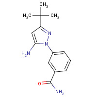 897373-27-2 3-(5-amino-3-tert-butylpyrazol-1-yl)benzamide chemical structure