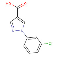 1053085-34-9 1-(3-chlorophenyl)pyrazole-4-carboxylic acid chemical structure