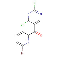 1386399-05-8 (6-bromopyridin-2-yl)-(2,4-dichloropyrimidin-5-yl)methanone chemical structure