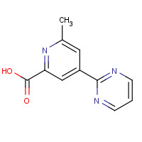 1228431-19-3 6-methyl-4-pyrimidin-2-ylpyridine-2-carboxylic acid chemical structure