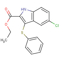 118427-37-5 ethyl 5-chloro-3-phenylsulfanyl-1H-indole-2-carboxylate chemical structure