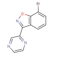 1428881-40-6 7-bromo-3-pyrazin-2-yl-1,2-benzoxazole chemical structure