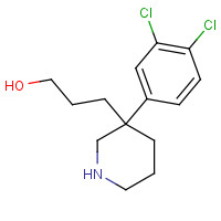 182621-51-8 3-[3-(3,4-dichlorophenyl)piperidin-3-yl]propan-1-ol chemical structure