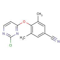 1033954-42-5 4-(2-chloropyrimidin-4-yl)oxy-3,5-dimethylbenzonitrile chemical structure