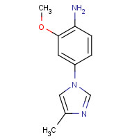 1368615-09-1 2-methoxy-4-(4-methylimidazol-1-yl)aniline chemical structure