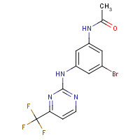 1312572-81-8 N-[3-bromo-5-[[4-(trifluoromethyl)pyrimidin-2-yl]amino]phenyl]acetamide chemical structure