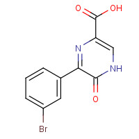 866632-67-9 5-(3-bromophenyl)-6-oxo-1H-pyrazine-3-carboxylic acid chemical structure