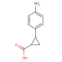 99060-12-5 2-(4-aminophenyl)cyclopropane-1-carboxylic acid chemical structure