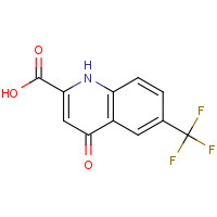123158-30-5 4-oxo-6-(trifluoromethyl)-1H-quinoline-2-carboxylic acid chemical structure