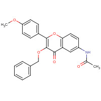 1187016-53-0 N-[2-(4-methoxyphenyl)-4-oxo-3-phenylmethoxychromen-6-yl]acetamide chemical structure