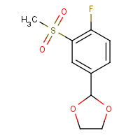 1354940-63-8 2-(4-fluoro-3-methylsulfonylphenyl)-1,3-dioxolane chemical structure