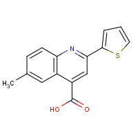 31792-49-1 6-methyl-2-thiophen-2-ylquinoline-4-carboxylic acid chemical structure