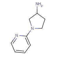 454482-15-6 1-pyridin-2-ylpyrrolidin-3-amine chemical structure