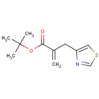 866028-90-2 tert-butyl 2-(1,3-thiazol-4-ylmethyl)prop-2-enoate chemical structure