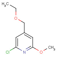 1402738-53-7 2-chloro-4-(ethoxymethyl)-6-methoxypyridine chemical structure