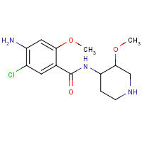 84946-16-7 4-amino-5-chloro-2-methoxy-N-(3-methoxypiperidin-4-yl)benzamide chemical structure