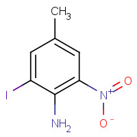 123158-77-0 2-iodo-4-methyl-6-nitroaniline chemical structure