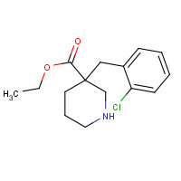 170843-58-0 ethyl 3-[(2-chlorophenyl)methyl]piperidine-3-carboxylate chemical structure