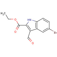 100123-25-9 ethyl 5-bromo-3-formyl-1H-indole-2-carboxylate chemical structure