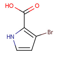 145821-55-2 3-bromo-1H-pyrrole-2-carboxylic acid chemical structure