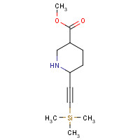 1374580-75-2 methyl 6-(2-trimethylsilylethynyl)piperidine-3-carboxylate chemical structure