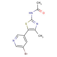 887310-15-8 N-[5-(5-bromopyridin-3-yl)-4-methyl-1,3-thiazol-2-yl]acetamide chemical structure