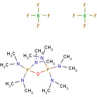 55881-03-3 tris(dimethylamino)-[tris(dimethylamino)phosphaniumyloxy]phosphanium;ditetrafluoroborate chemical structure