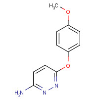 121041-41-6 6-(4-methoxyphenoxy)pyridazin-3-amine chemical structure