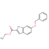 40047-20-9 ethyl 6-phenylmethoxy-1H-indole-2-carboxylate chemical structure