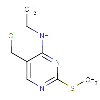 1011463-97-0 5-(chloromethyl)-N-ethyl-2-methylsulfanylpyrimidin-4-amine chemical structure