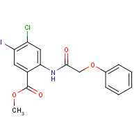 1398336-14-5 methyl 4-chloro-5-iodo-2-[(2-phenoxyacetyl)amino]benzoate chemical structure
