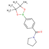 1073353-55-5 pyrrolidin-1-yl-[4-(4,4,5,5-tetramethyl-1,3,2-dioxaborolan-2-yl)phenyl]methanone chemical structure