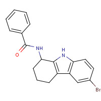 827590-44-3 N-(6-bromo-2,3,4,9-tetrahydro-1H-carbazol-1-yl)benzamide chemical structure