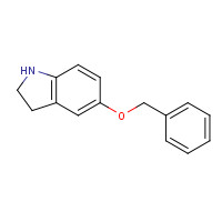 92818-36-5 5-phenylmethoxy-2,3-dihydro-1H-indole chemical structure
