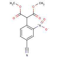 651747-69-2 dimethyl 2-(4-cyano-2-nitrophenyl)propanedioate chemical structure
