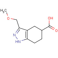 1359655-92-7 3-(methoxymethyl)-4,5,6,7-tetrahydro-1H-indazole-5-carboxylic acid chemical structure