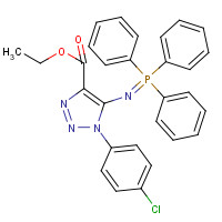 272123-45-2 ethyl 1-(4-chlorophenyl)-5-[(triphenyl-$l^{5}-phosphanylidene)amino]triazole-4-carboxylate chemical structure
