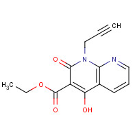 1253789-55-7 ethyl 4-hydroxy-2-oxo-1-prop-2-ynyl-1,8-naphthyridine-3-carboxylate chemical structure