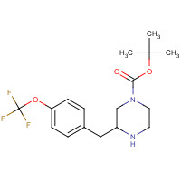 886774-09-0 tert-butyl 3-[[4-(trifluoromethoxy)phenyl]methyl]piperazine-1-carboxylate chemical structure