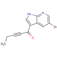 1093676-96-0 1-(5-bromo-1H-pyrrolo[2,3-b]pyridin-3-yl)pent-2-yn-1-one chemical structure