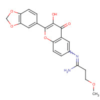 1187087-58-6 N'-[2-(1,3-benzodioxol-5-yl)-3-hydroxy-4-oxochromen-6-yl]-3-methoxypropanimidamide chemical structure